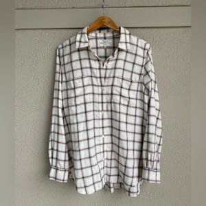 Madewell Windowpane Flannel Shirt